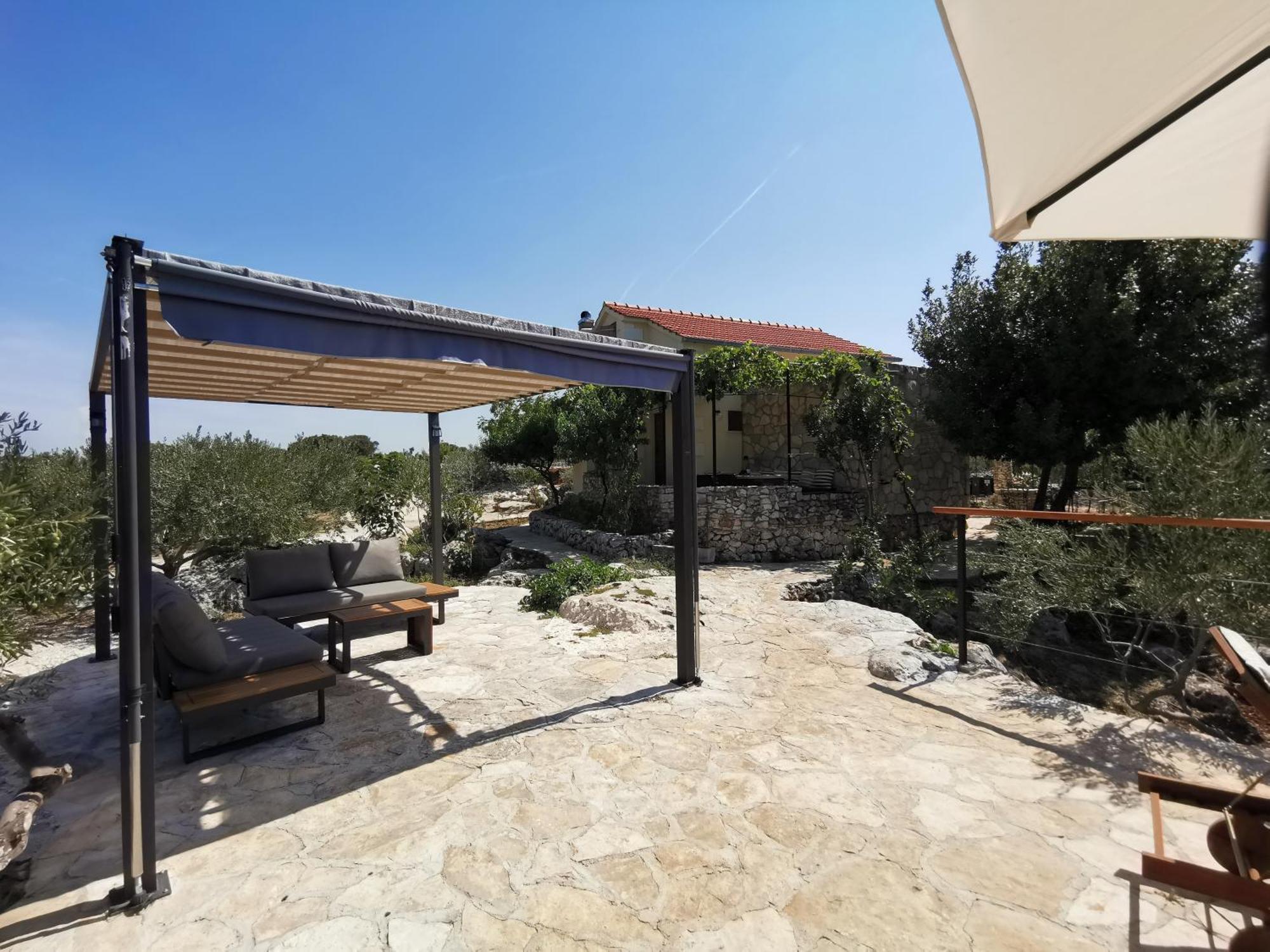 Robinson Crusoe Style House "Maslina" Villa Škrip Dış mekan fotoğraf