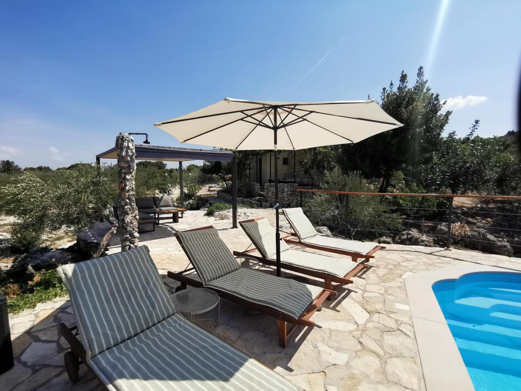 Robinson Crusoe Style House "Maslina" Villa Škrip Dış mekan fotoğraf